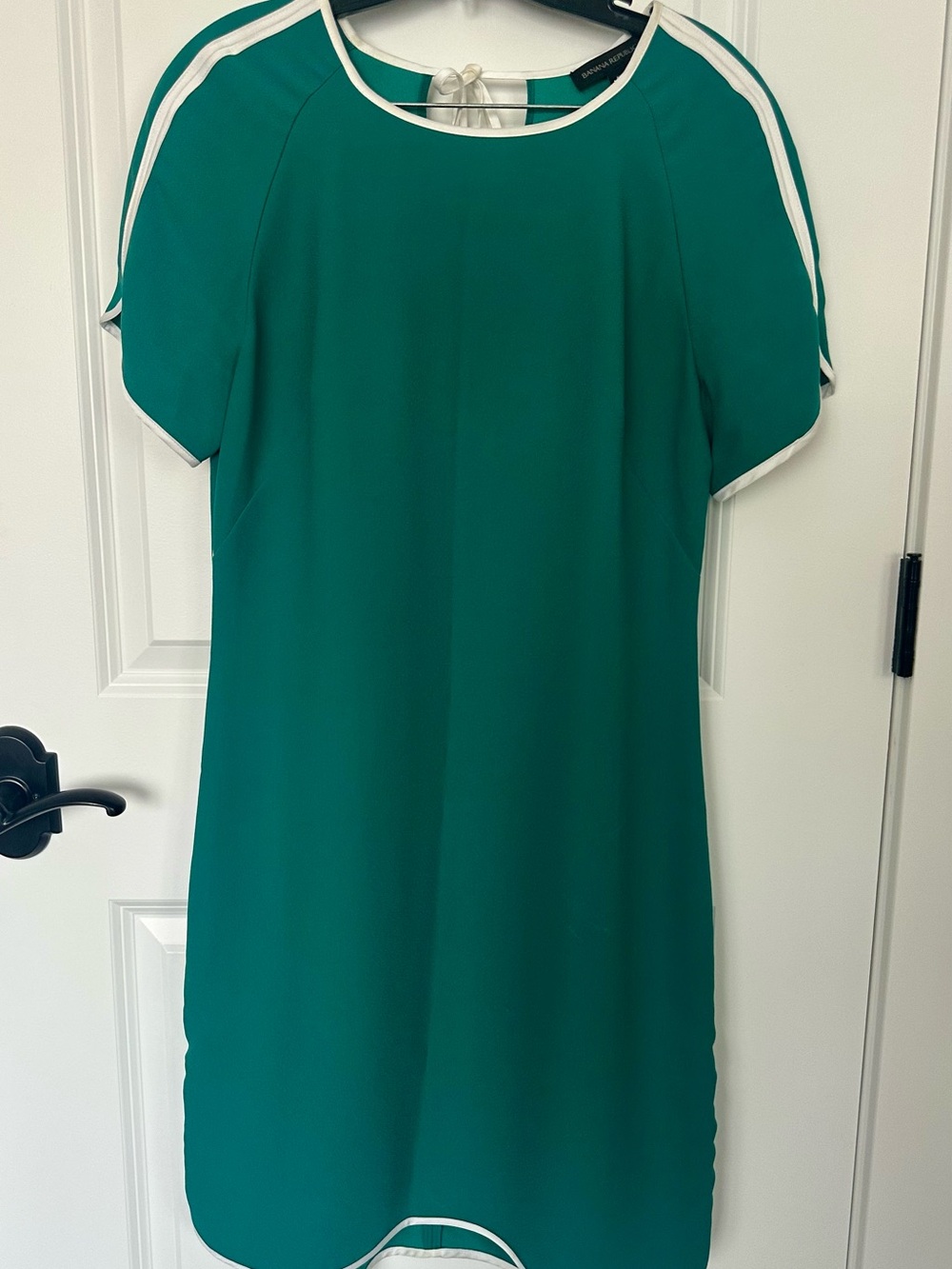Banana Republic Teal Shift Tunic with White Trim